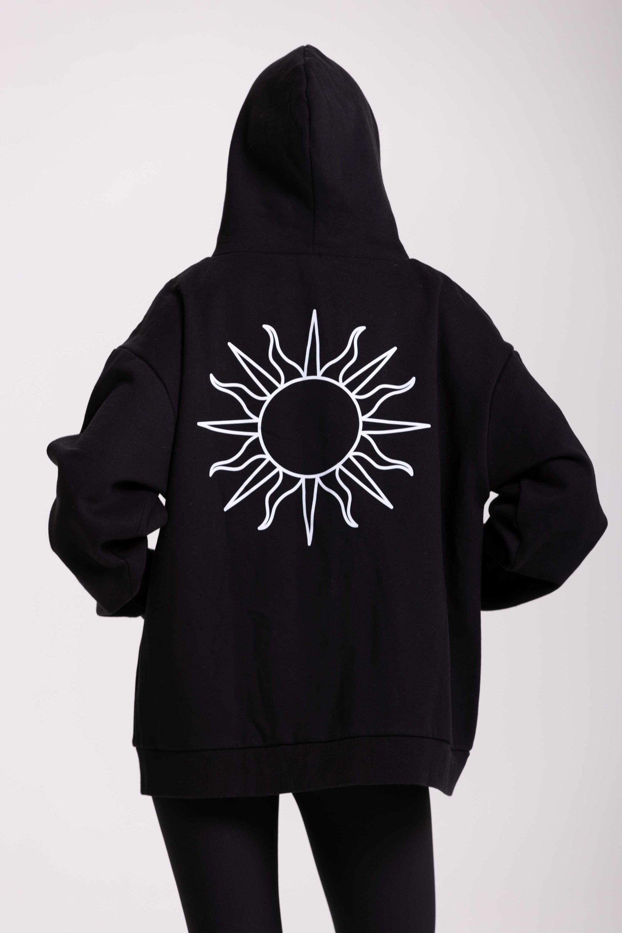 Sweat Capuche Flow - Noir 