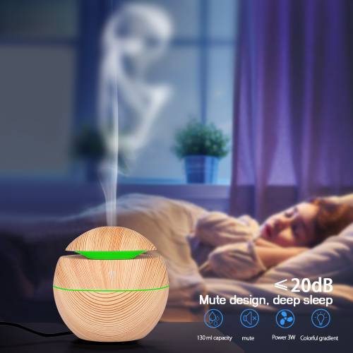 Humidificateur Avec Eclairage D'Ambiance Led - Bois