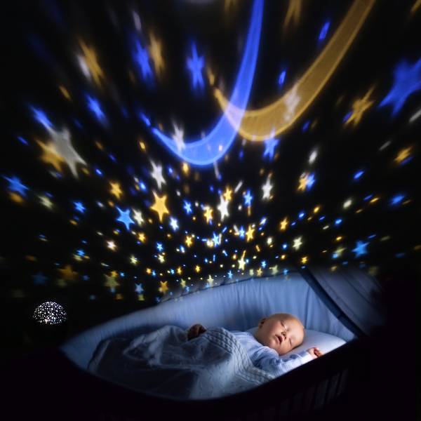 Projecteur De Nuit Et Enceinte Bluetooth - Noir 