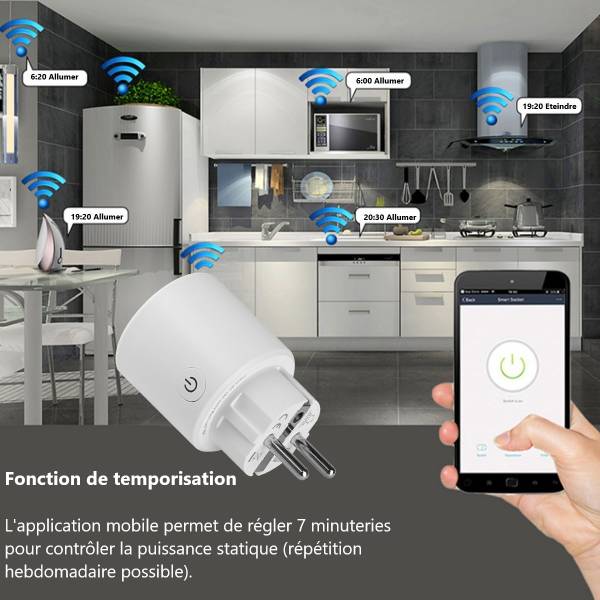 Prise Connectee Wifi - Blanc