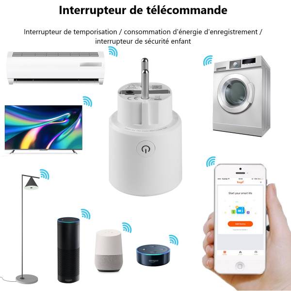 Prise Connectee Wifi - Blanc