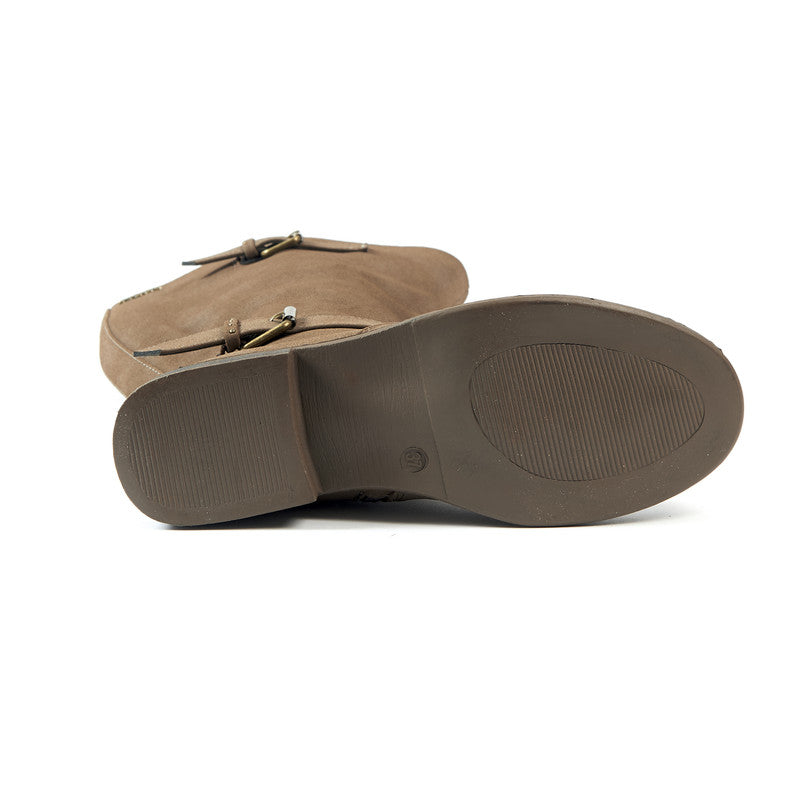 Bottes Mollets Larges XL - Modèle Isabelle - Taupe