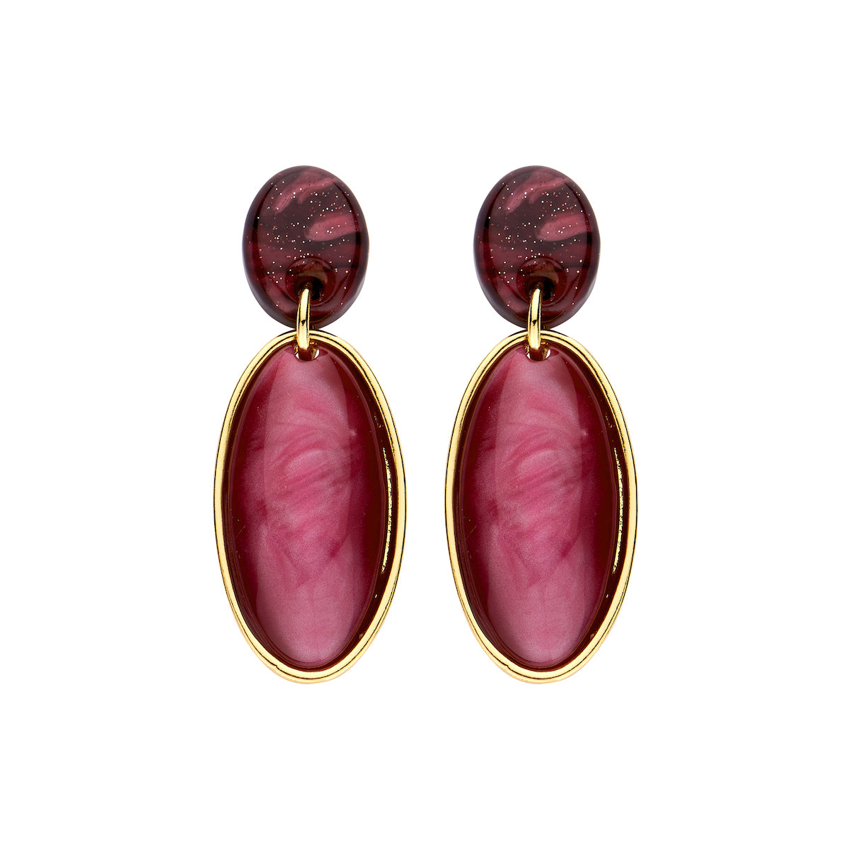 Boucles - Karla D'Oreilles Aubergine