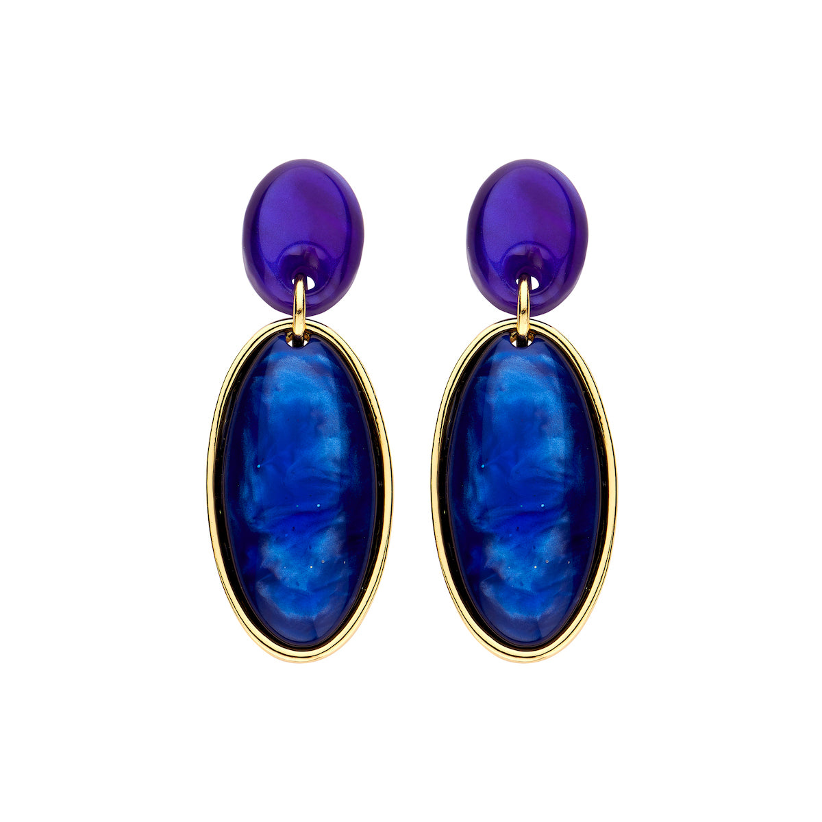 Boucles - Karla D'Oreilles Bleu