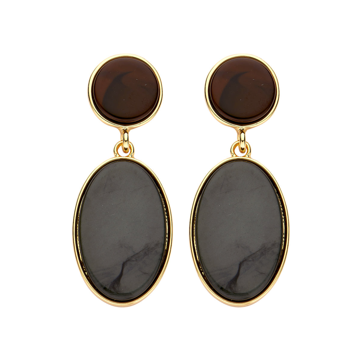 Boucles - Kirana D'Oreilles Brun