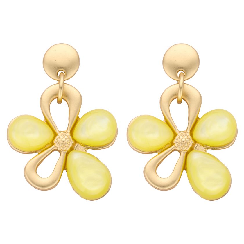 Boucles D'Oreilles - Klaas Oorbellen Geel