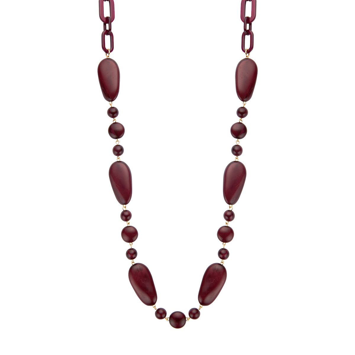 Collier - Klaudia Aubergine