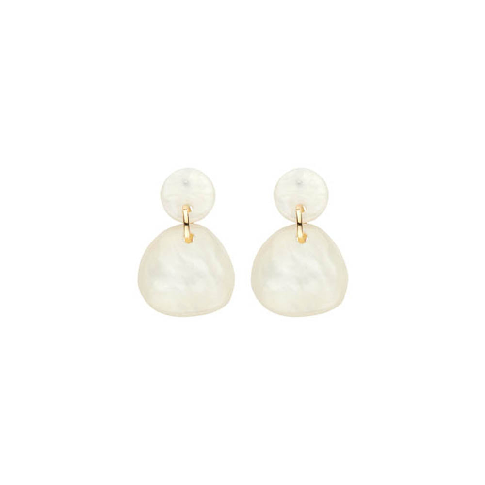 Boucles D'Oreilles - Kob25 Écru