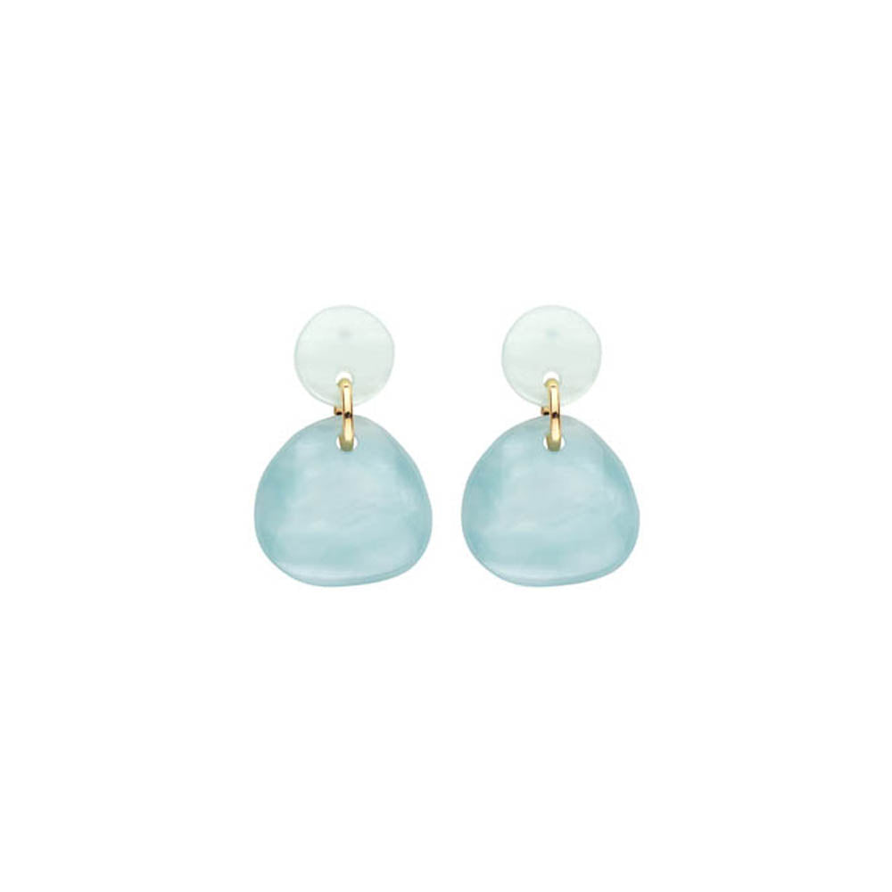 Boucles D'Oreilles - Kob25 Vert Eau