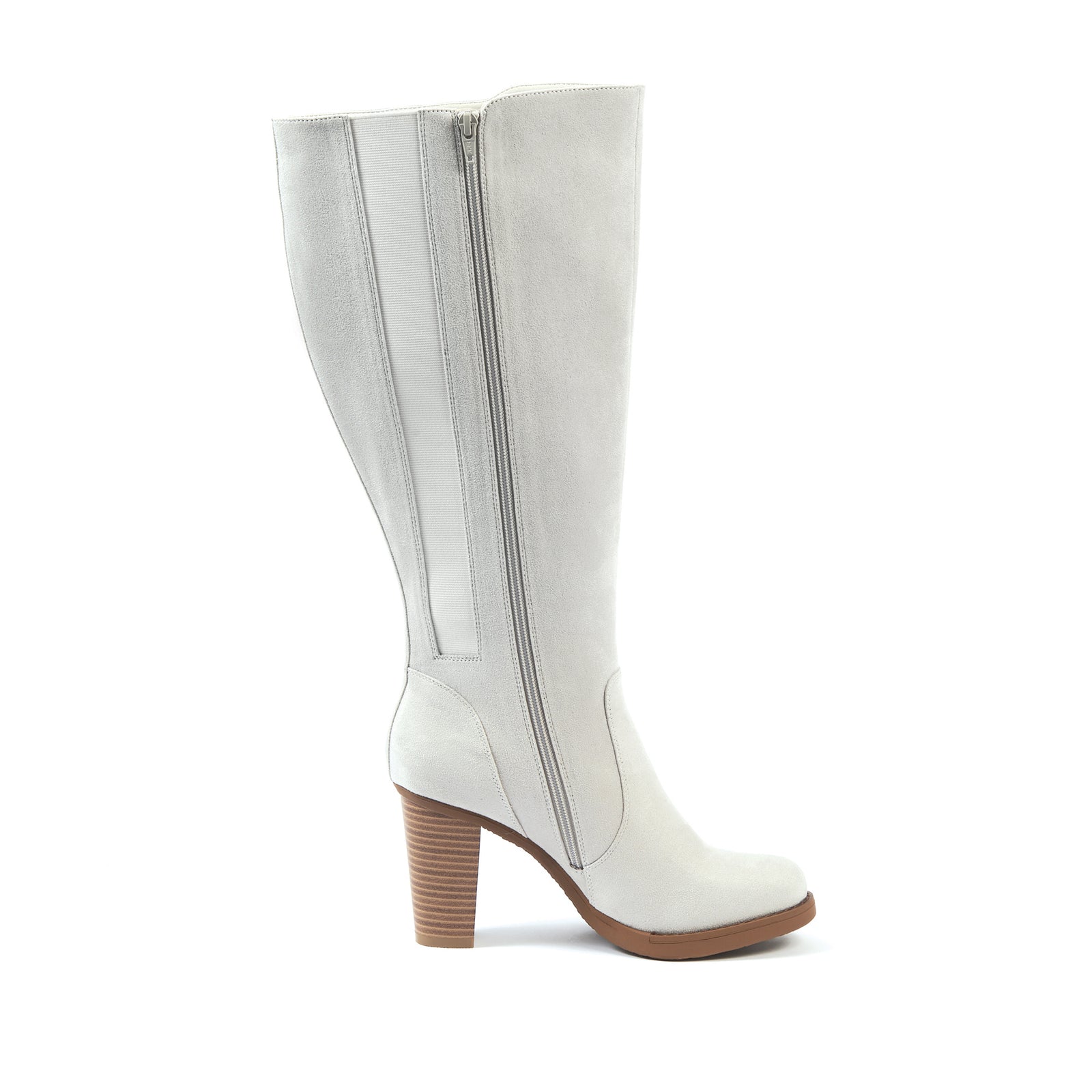 Bottes XL pour mollets larges - Modele Kamilla - Lt Grey