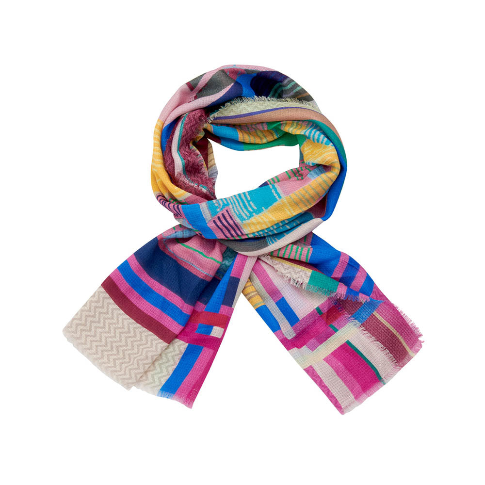 Écharpe - Lcscarves170 Multi Bleu