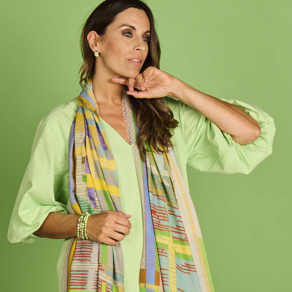 Écharpe - Lcscarves170 Multi Vert