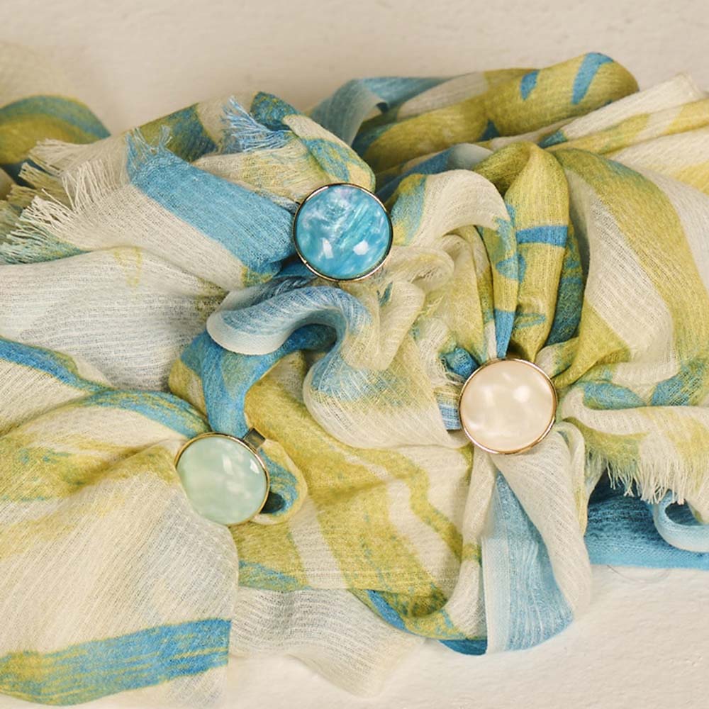 Écharpe - Lcscarves172 Bleu/Lime