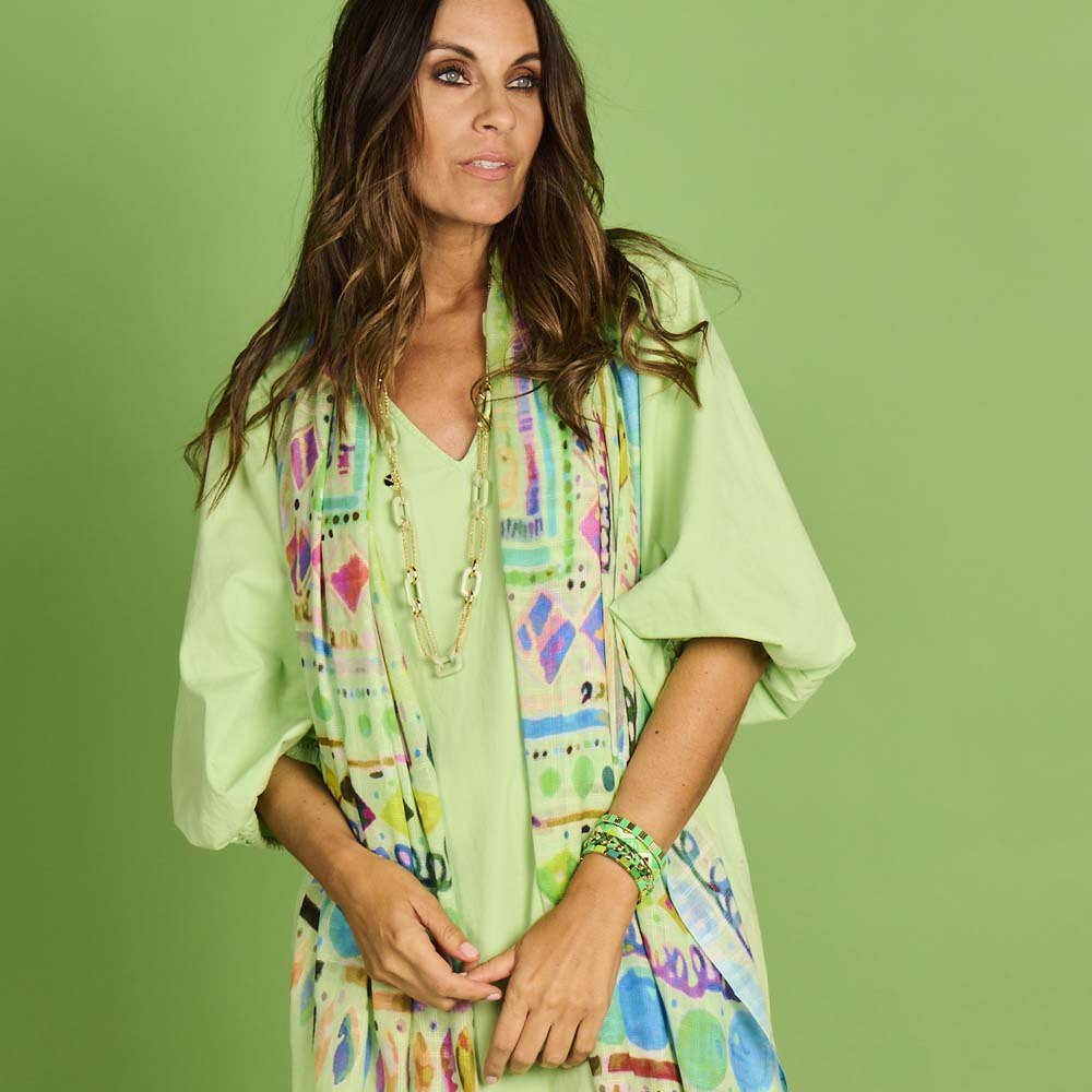 Écharpe - Lcscarves176 Multi Vert