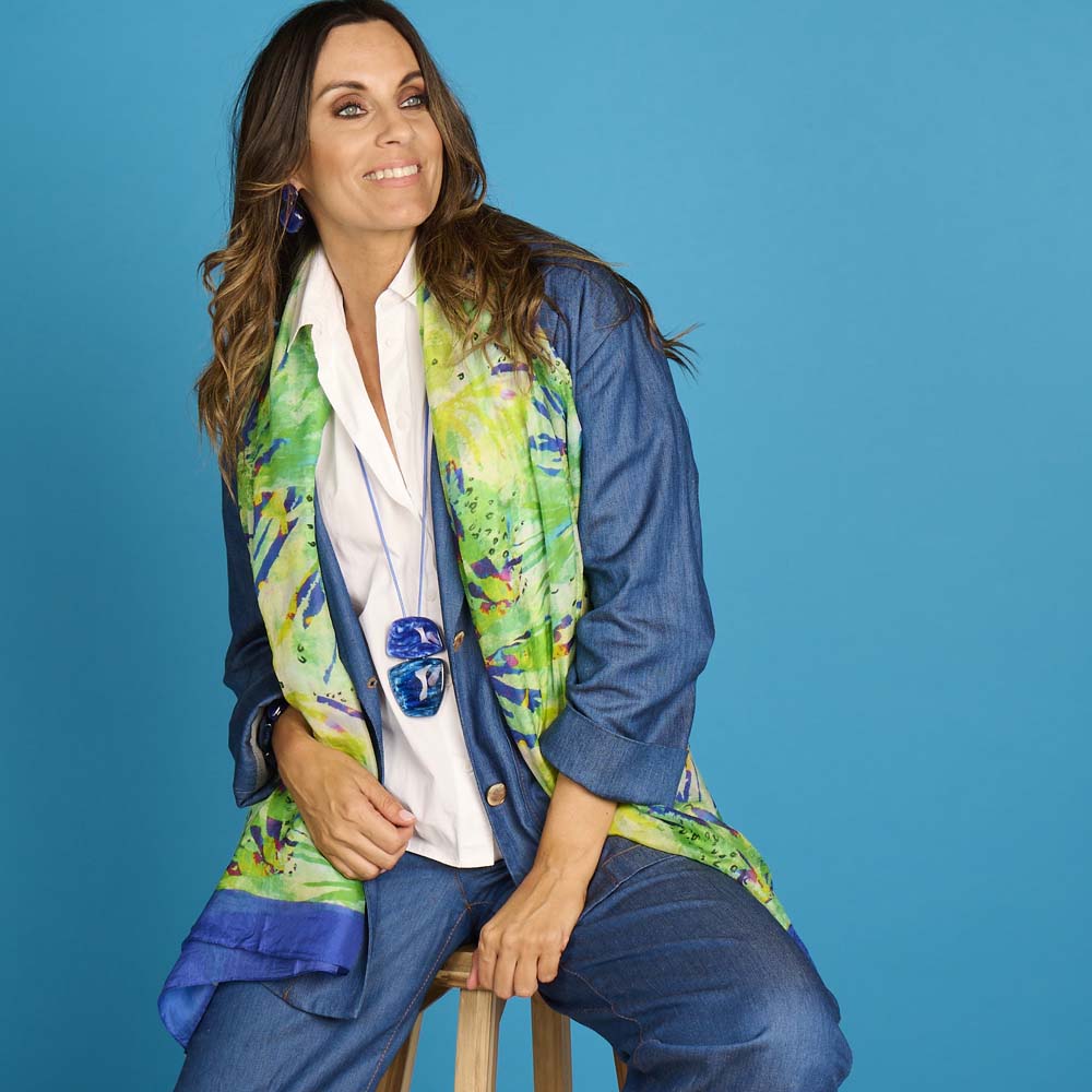 Écharpe - Lcscarves194 Multi Vert