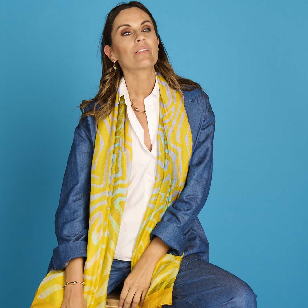Écharpe - Lcscarves197 Multi Jaune