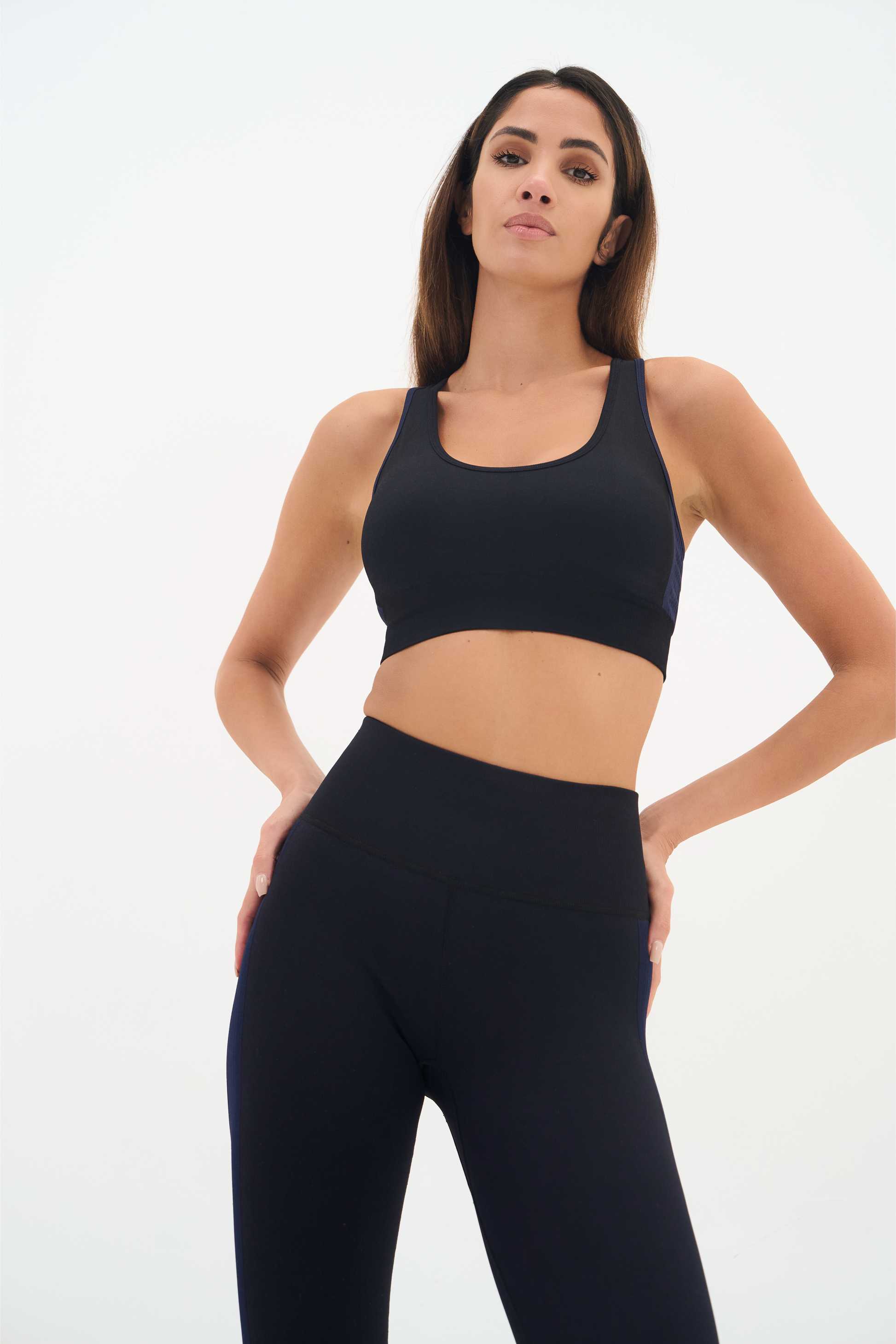 Legging Malte - Noir/Bleu 