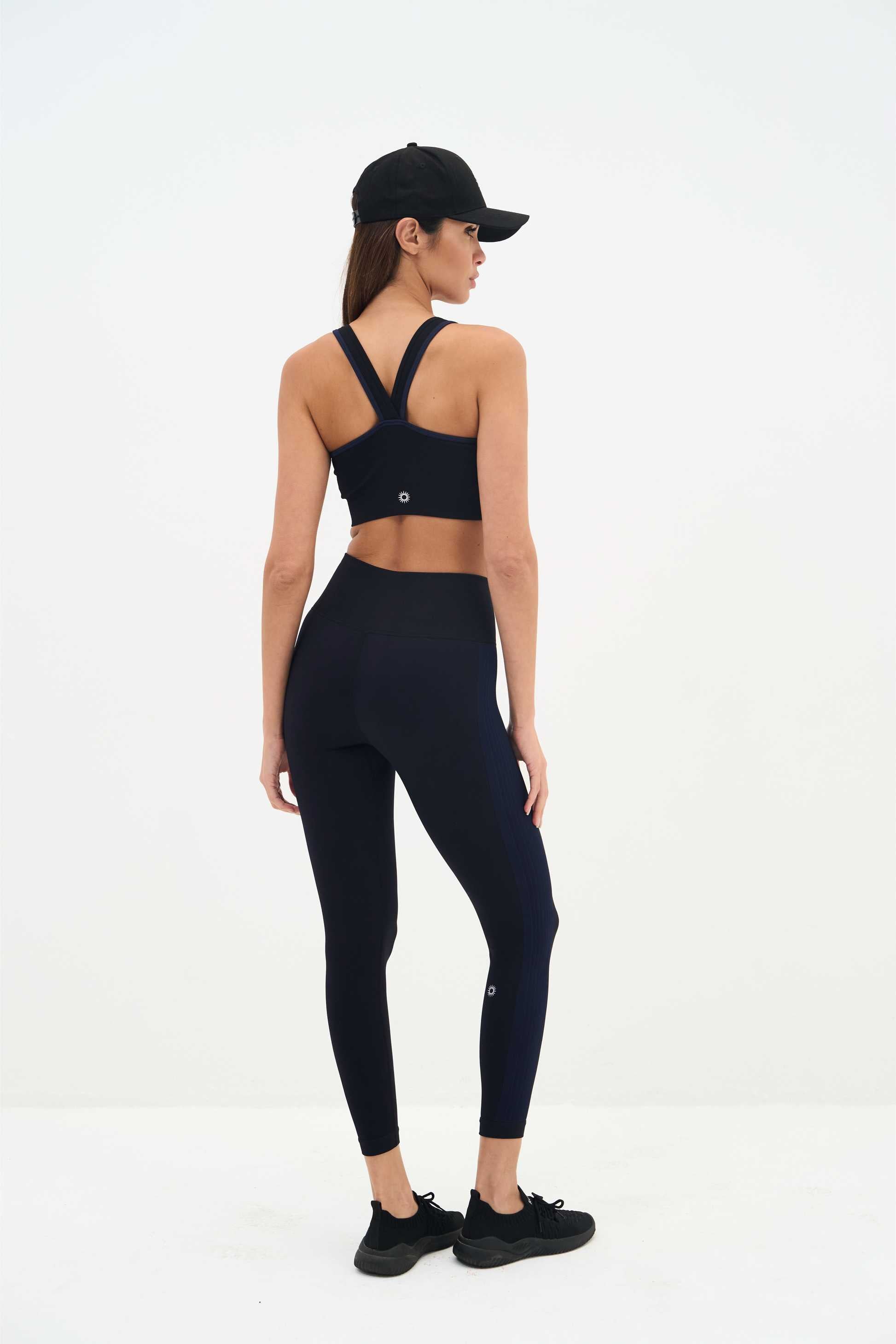 Legging Malte - Noir/Bleu 