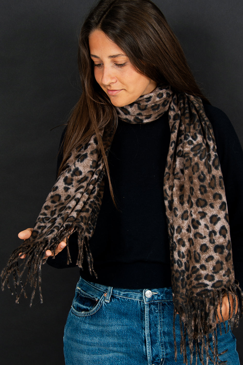 Lou - Leopard Taupe