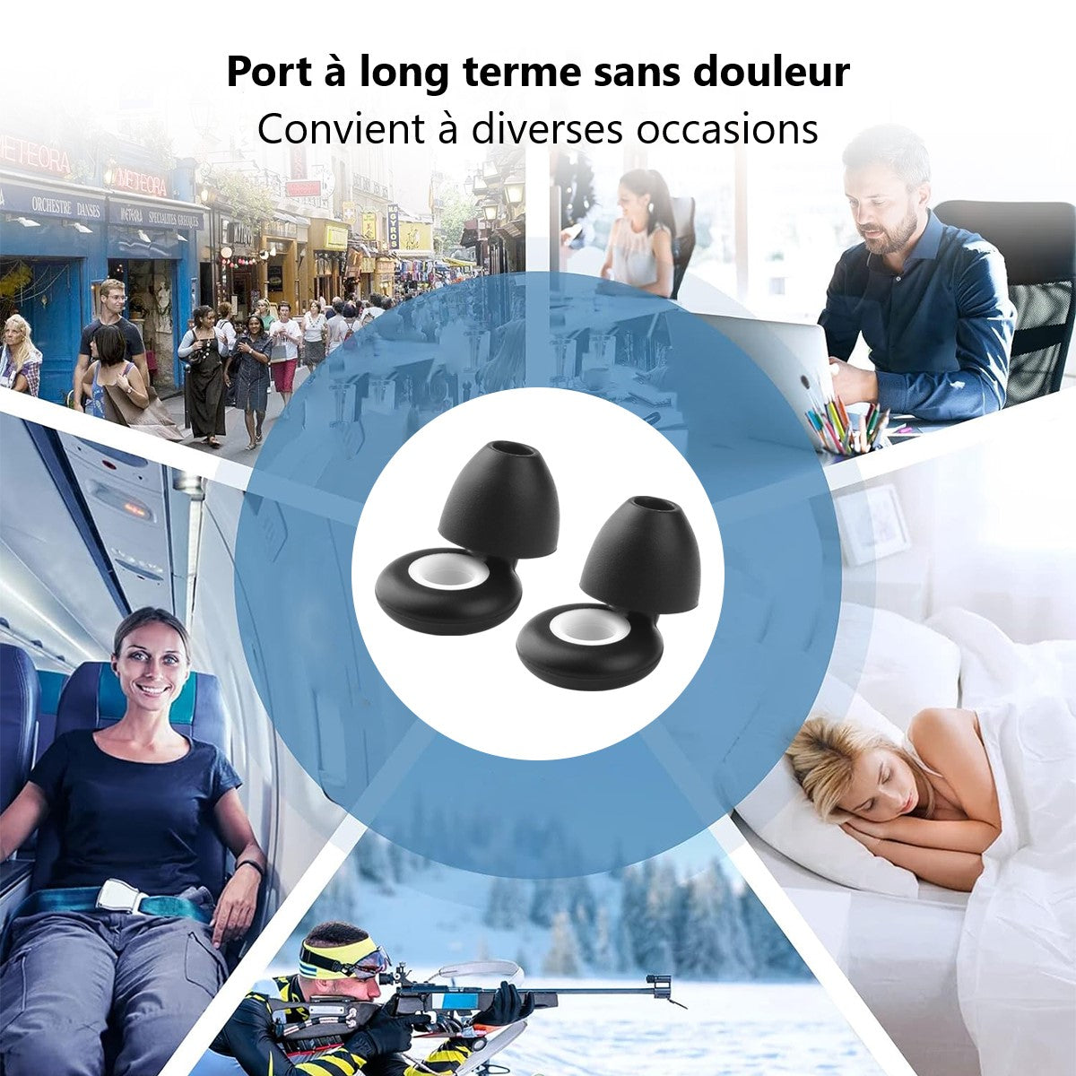 Bouchons D'Oreilles Multifonctionnels - Noir