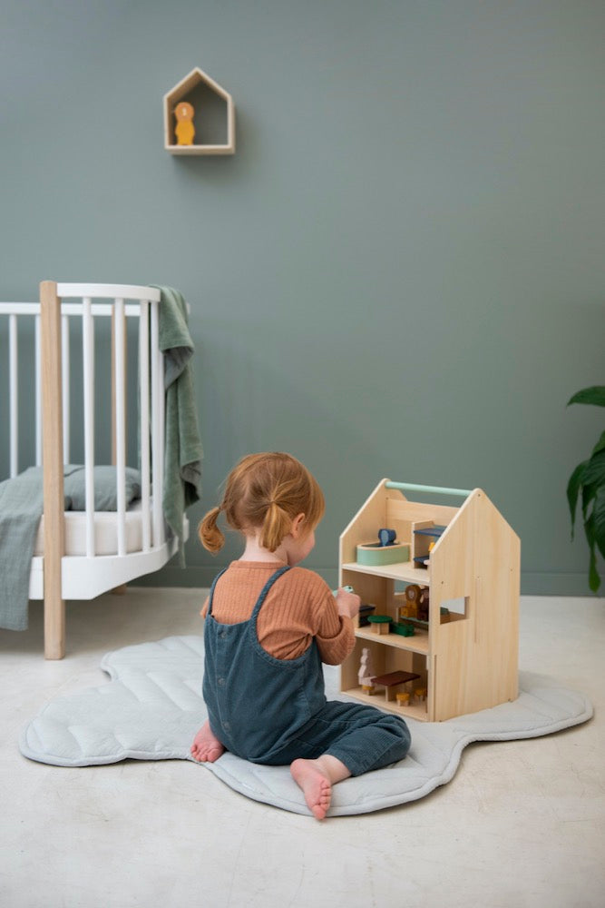 Houten speelhuis met accessoires