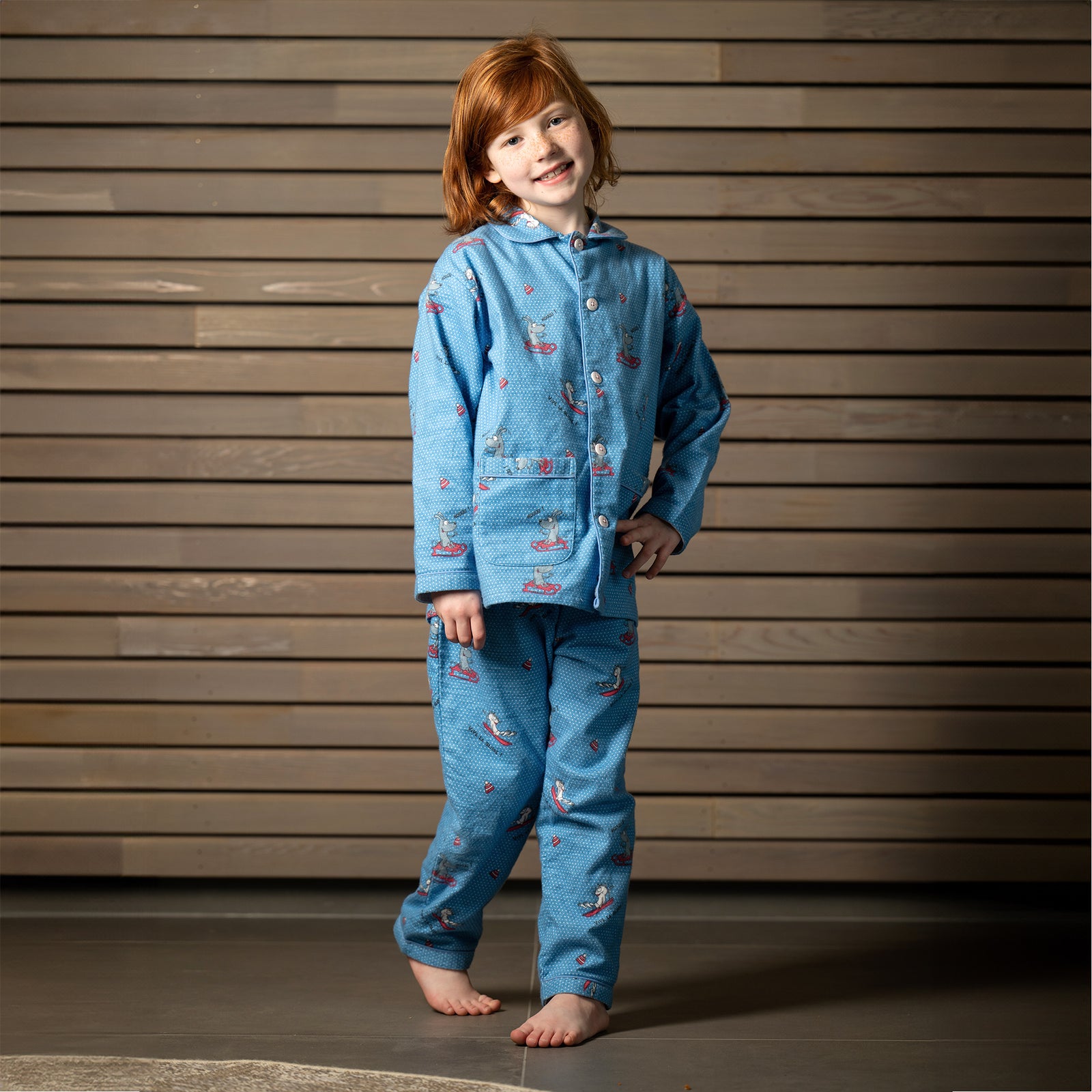 Pyjama Flannelle  - Boy/Girl - Bleu Alaskan 