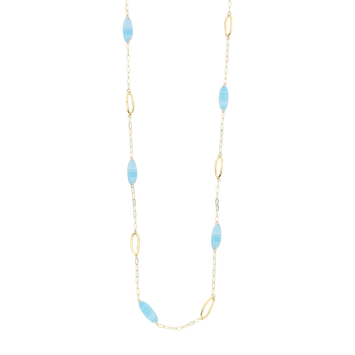 Collier - Macaolang Halsketting Blauw