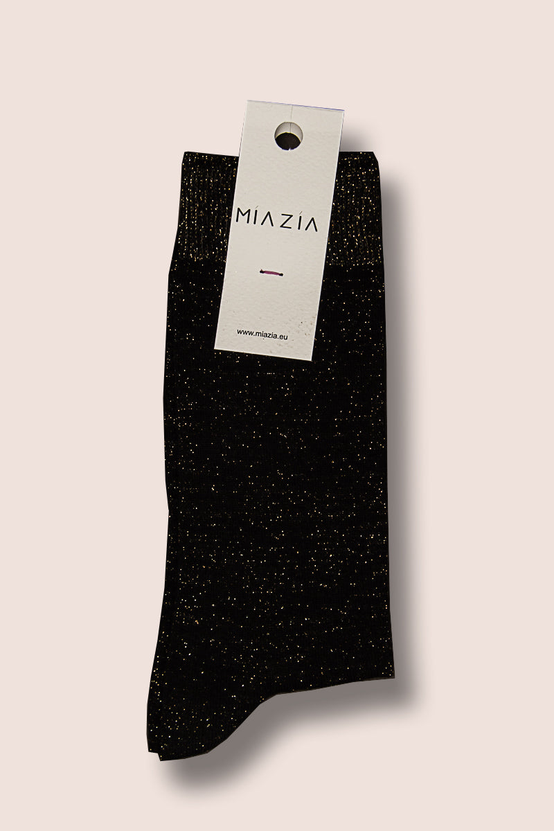Mia Zia - Chaussettes glitter Noir