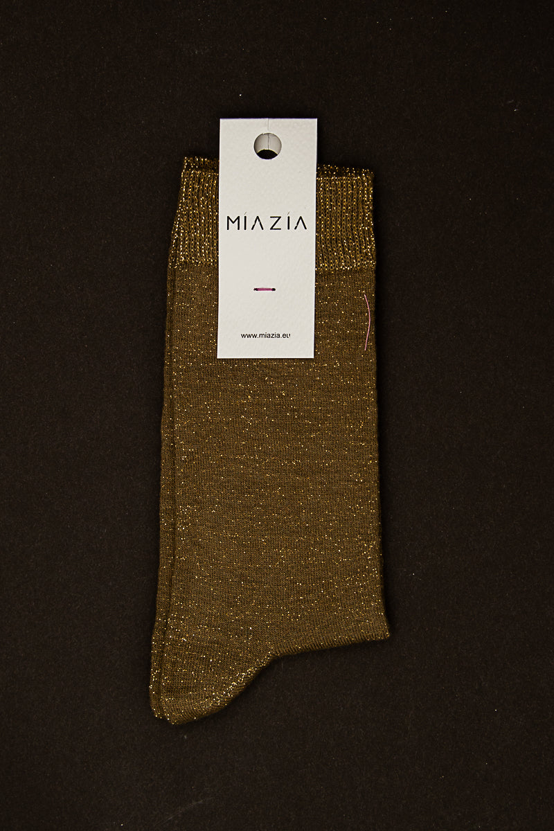 Mia Zia - Chaussettes glitter Kaki