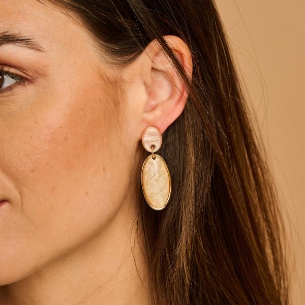 Boucles - Karla D'Oreilles Ecru