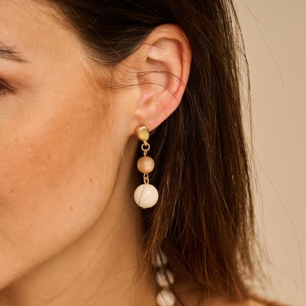 Boucles - Pan87 D'Oreilles Ecru