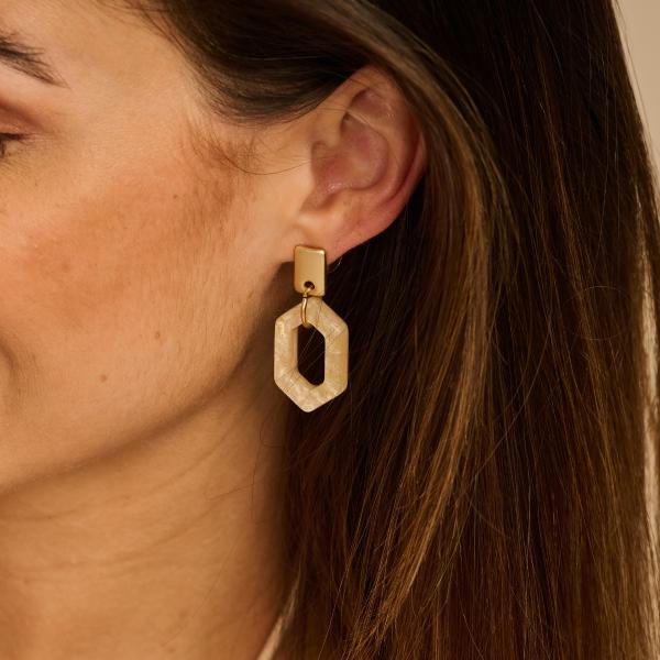 Boucles - Kit D'Oreilles Ecru