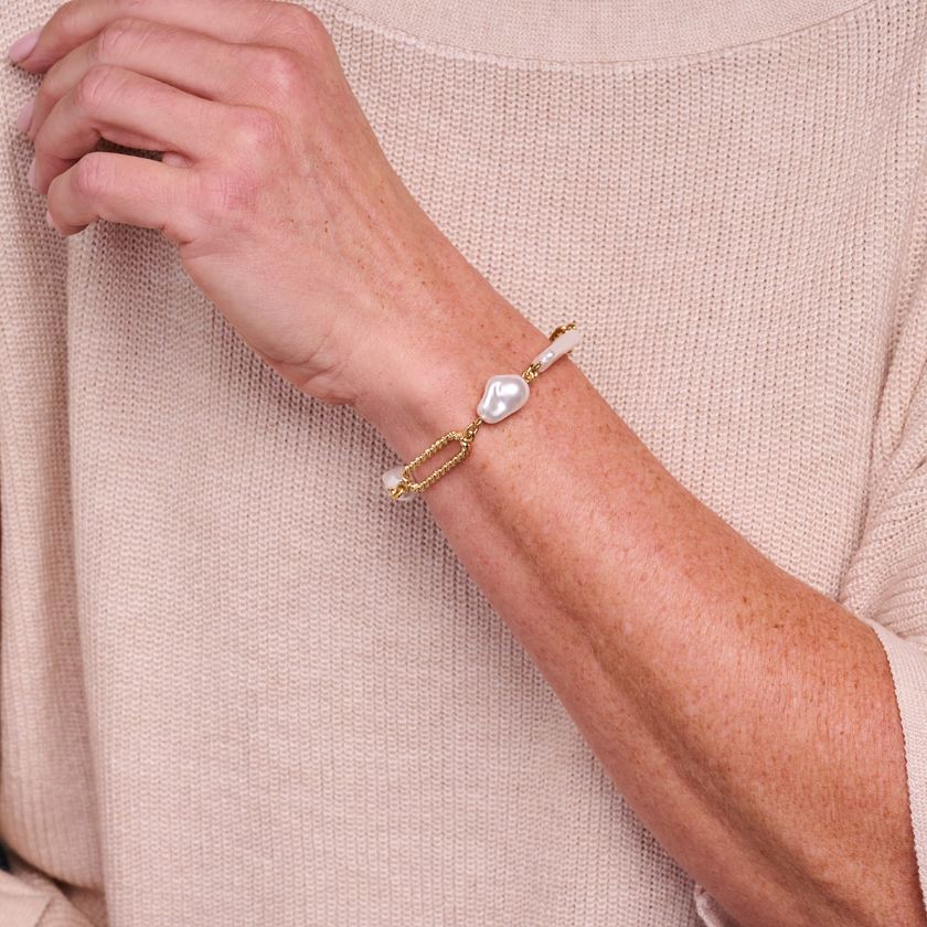 Bracelet - Dadelief Armband Wit