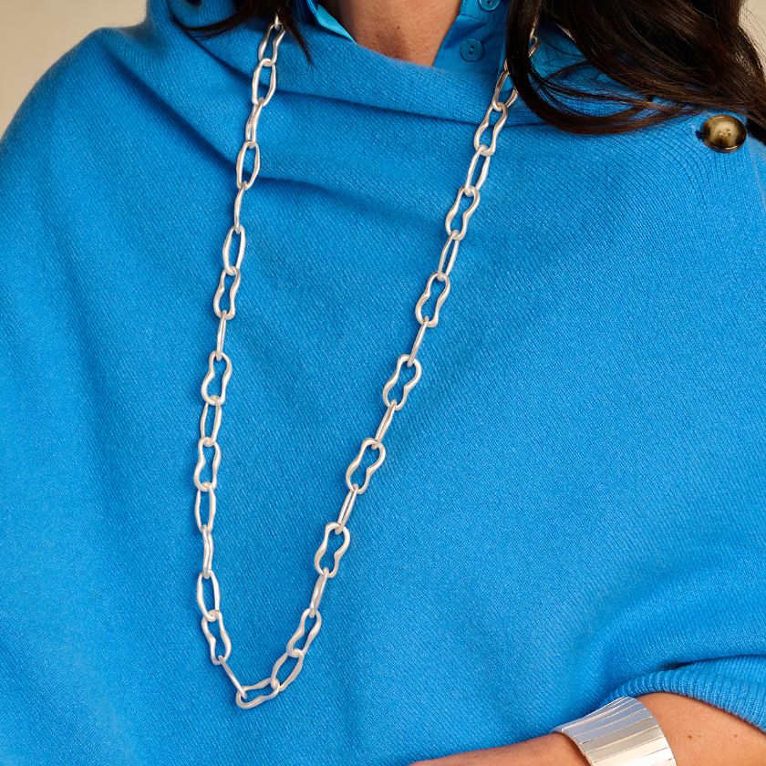 Collier - Detroitlang Halsketting Zilverkleurig