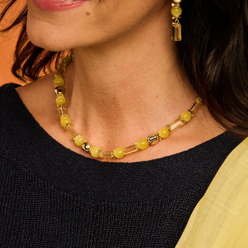 Collier - Dadu Halsketting Geel