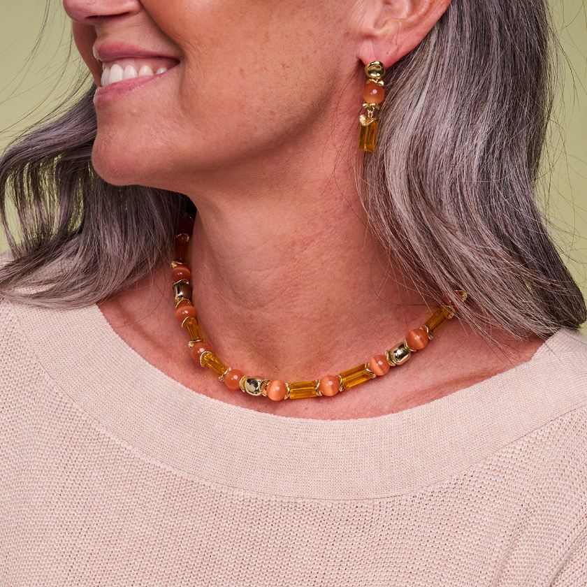 Boucles D'Oreilles - Dadu Oorbellen Oranje