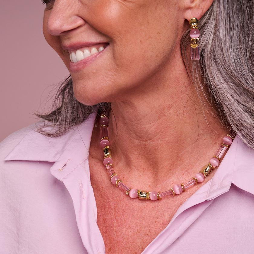Collier - Dadu Halsketting Roze