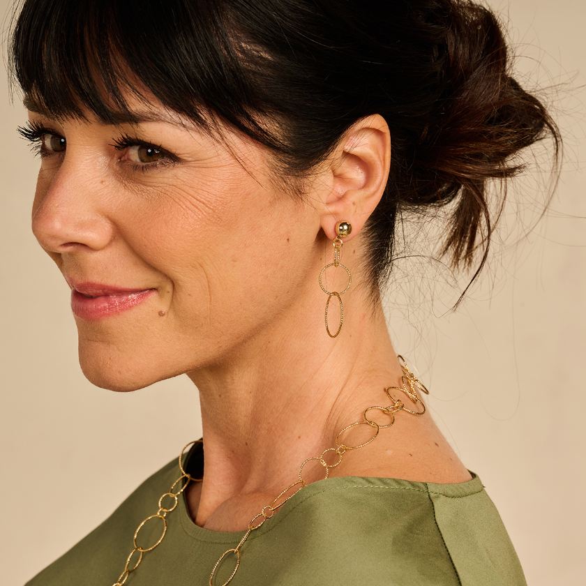 Collier - Daimanlang Halsketting Goudkleurig