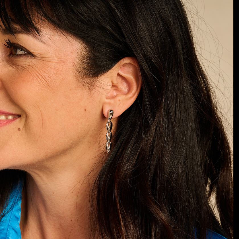 Boucles D'Oreilles - Dakar Oorbellen Zilverkleurig