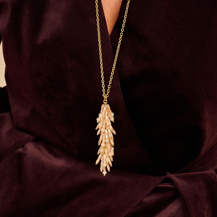 Collier - Dala Halsketting Beige