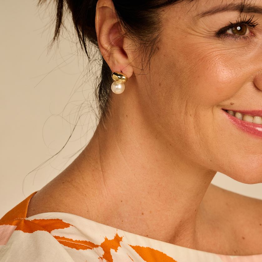 Boucles D'Oreilles - Dob110 Oorbellen Goudkleurig