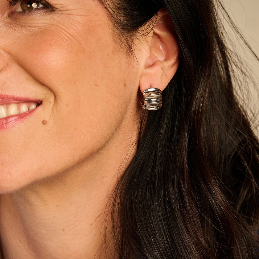 Boucles D'Oreilles - Dob117 Oorbellen Zilverkleurig