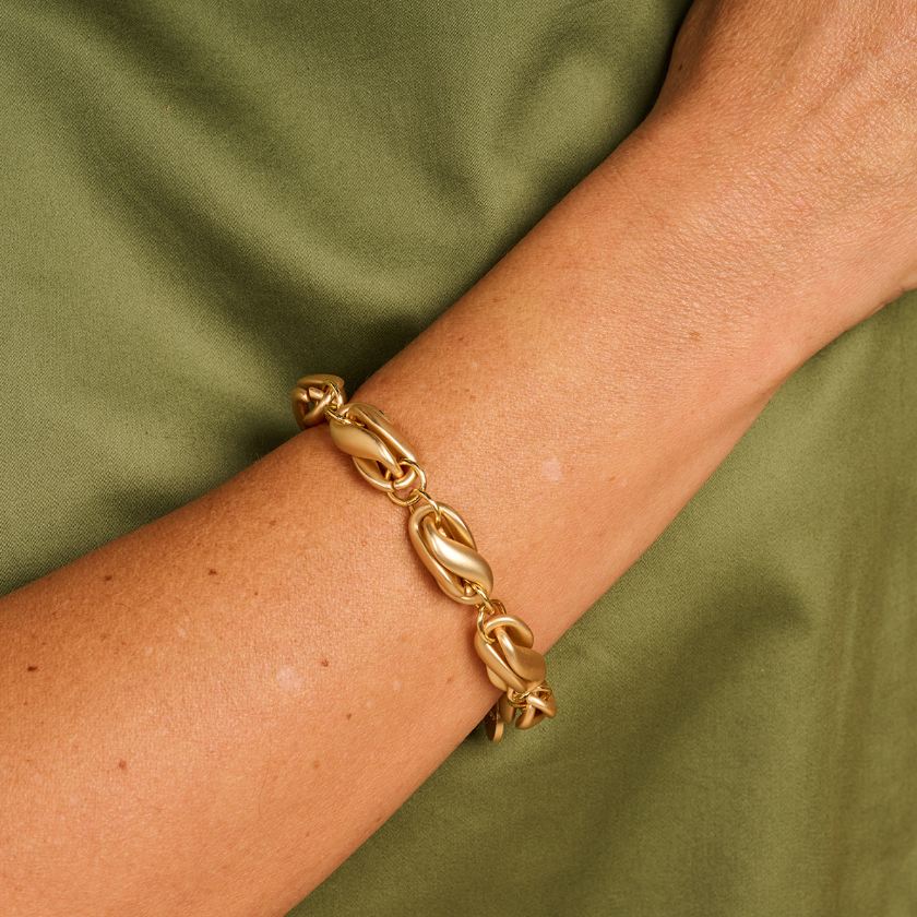 Bracelet - Dublin Armband Goudkleurig Mat
