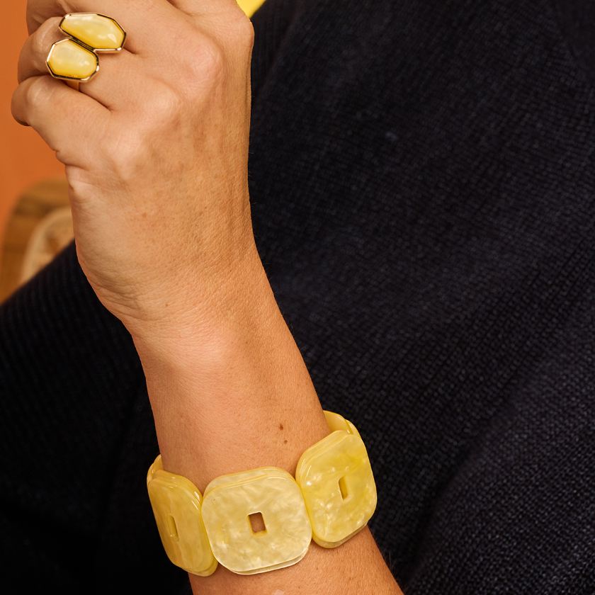 Bracelet - Kab16 Armband Geel