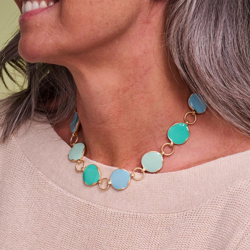 Collier - Kent Halsketting Multi Blauw