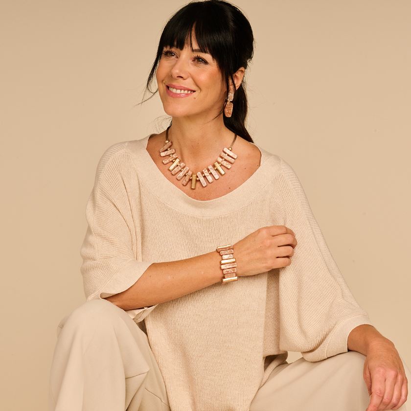Boucles D'Oreilles - Konnor Oorbellen Beige