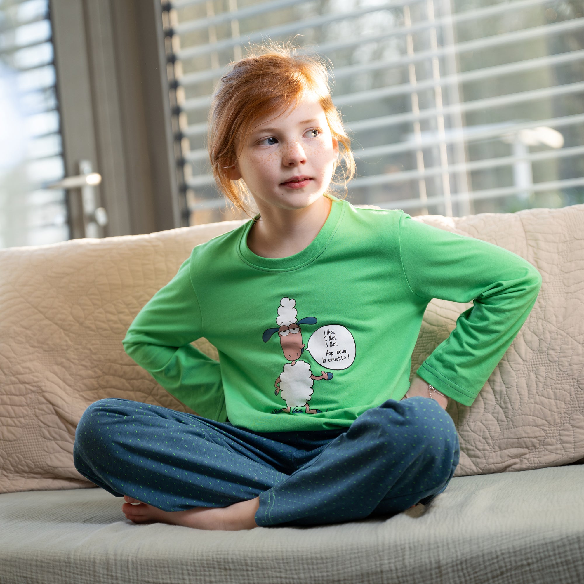 Pyjama Jersey - Boy/Girl - Vert