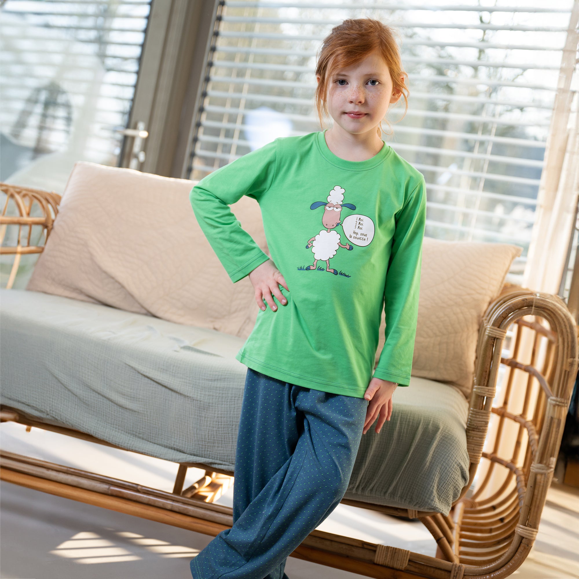 Pyjama Jersey - Boy/Girl - Vert