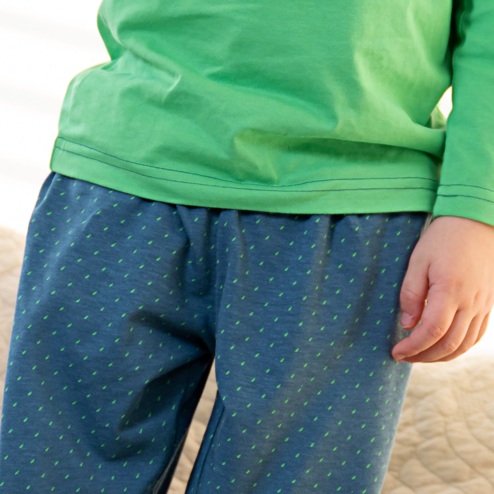 Pyjama Jersey - Boy/Girl - Vert