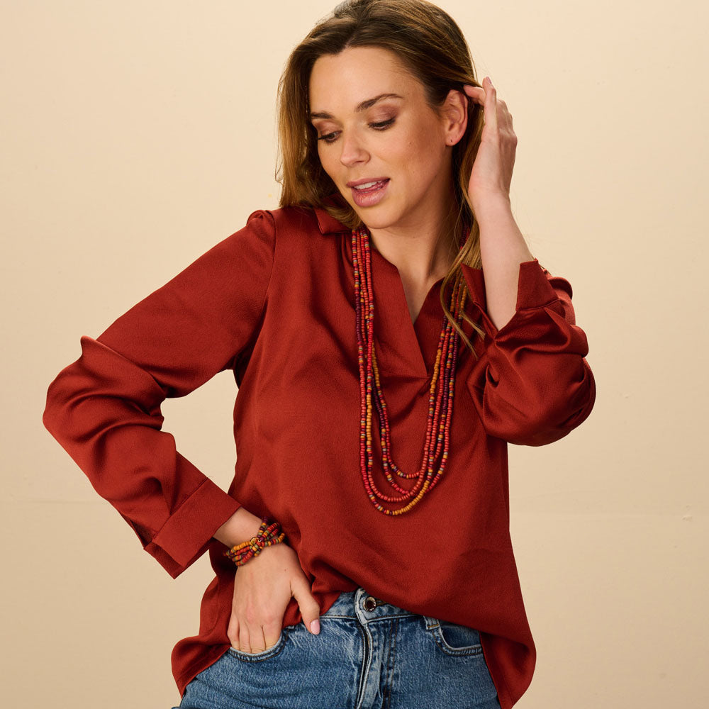 Collier - Nota - Multi Orange